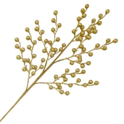 New Christmas Forever SPRAY BERRY 25.5″ GOLD GLITTER