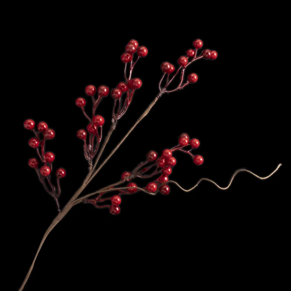 Clearance Christmas Forever SPRAY BERRY 21″ RED COUNTRY BERRY W/ TWIG