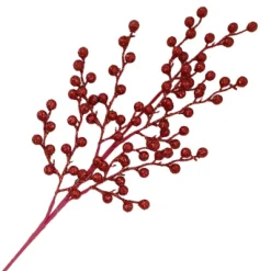 Christmas Forever SPRAY BERRY 25.5″ RED GLITTER