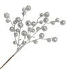 Christmas Forever SPRAY BERRY 15″ SILVER GLITTER
