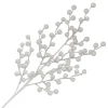 Christmas Forever SPRAY BERRY 25.5″ WHITE GLITTER