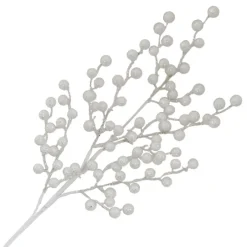 Christmas Forever SPRAY BERRY 25.5″ WHITE GLITTER
