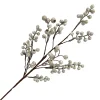 Outlet Christmas Forever SPRAY BERRY CLUSTER 27.5″ WHITE/SILVER GLITTER