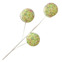 New Christmas Forever SPRAY CANDY 25″ MACAROONS GREEN /MULTI COLOR SPRINKLES