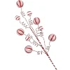 New Christmas Forever SPRAY CANDY CANE BALLS 26″ ASSORTED RED/WHITE