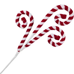 Online Christmas Forever SPRAY CANDY CANE CURLS 19″ RED/WHITE VELVET