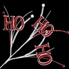 Christmas Forever SPRAY CANDY CANE HOHOHO 13″ WHT/RED