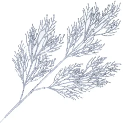 New Christmas Forever SPRAY CEDAR 26.5″ SILVER GLITTER