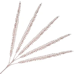 Discount Christmas Forever SPRAY FERN LEAVES 35″ CHAMPAGNE GLITTER