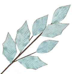 New Christmas Forever SPRAY FERN LEAVES 30″ SLATE GREEN 30″ GLITTER