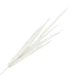 Best Christmas Forever SPRAY FERN LEAVES 29.5″ WHITE GLITTER