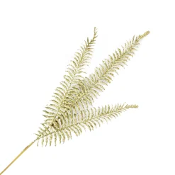 Online Christmas Forever SPRAY FERN LEAVES 29.5″ X3 GOLD GLITTER