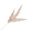 New Christmas Forever SPRAY FERN LEAVES 29.5″ X3 RED GLITTER