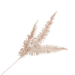 New Christmas Forever SPRAY FERN LEAVES 29.5″ X3 RED GLITTER
