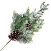 Discount Christmas Forever SPRAY FLOCKED PINE 24″ MIXED PINES W/ PINE CONES