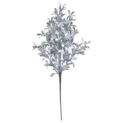 Christmas Forever SPRAY FROSTED MISTLETOE 28″ W/ WHITE BERRY