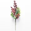 Outlet Christmas Forever SPRAY FROSTED PINE 16″ RED BERRY W/ CEDAR
