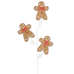 Outlet Christmas Forever SPRAY GINGERBREAD MAN 29.5″ X3 W/ RED BOW