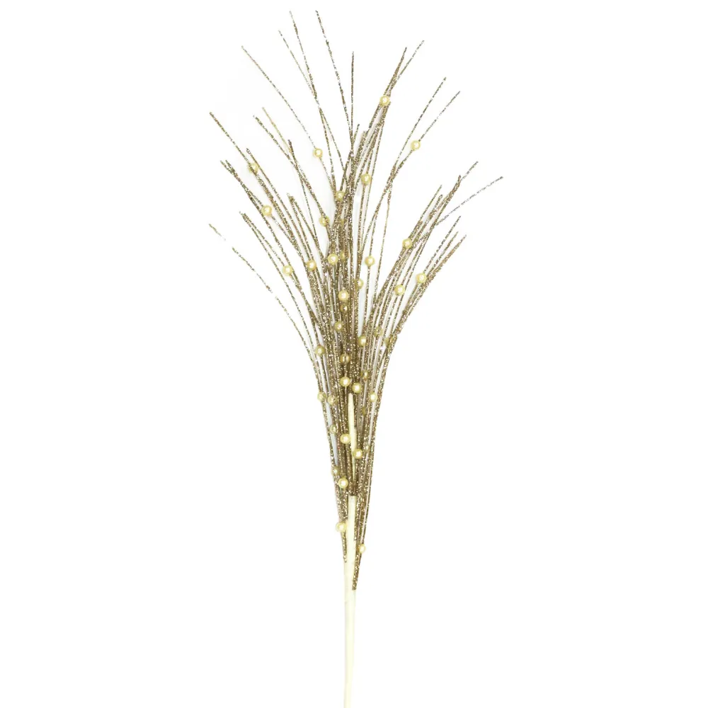 Online Christmas Forever SPRAY GRASS W/BERRY 27.5″ CHAMPAGNE GLITTER