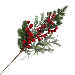 Online Christmas Forever SPRAY GRN PINE 22″ RED MIXED BERRIES, MISTLETOE & GREENERY