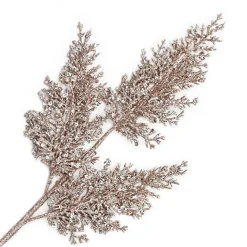 Clearance Christmas Forever SPRAY HANGING BRANCH 32″ ROSE GOLD GLITTER