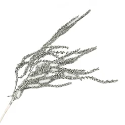 Best Christmas Forever SPRAY HANGING PINE 35.5″ SILVER GLITTER