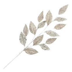 Online Christmas Forever SPRAY LEAF FABRIC 34″ EMBSSED ROSE GOLD METALLIC FABRIC