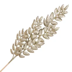 Online Christmas Forever SPRAY LEAVES 28″ CHAMPAGNE GLITTER