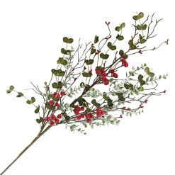 Online Christmas Forever SPRAY LEAVES 33″ RED BERRIES W/ MIXED LEAVES