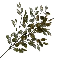 Online Christmas Forever SPRAY LEAVES APPLE 29.5″ GREEN GLITTER