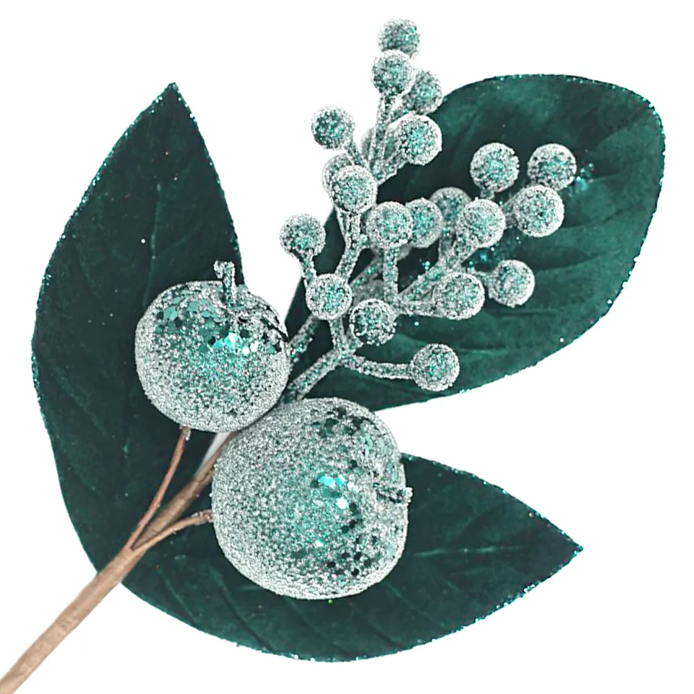 Outlet Christmas Forever SPRAY LEAVES BAY 26″ CHAMPAGNE GLITTER