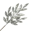 Hot Christmas Forever SPRAY LEAVES BAY 22″ SILVER GLITTER