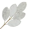 Christmas Forever SPRAY LEAVES BAY 28″ WHITE GLITTER
