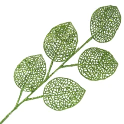 Outlet Christmas Forever SPRAY LEAVES CALLA LILY MESH 24″ GREEN GLITTET