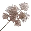 New Christmas Forever SPRAY LEAVES FAN SHAPE 18″ ROSE GOLD GLITTER