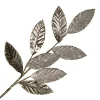 Outlet Christmas Forever SPRAY LEAVES METALLIC 28.5″ SMOKE GREY FABRIC | GLITTER
