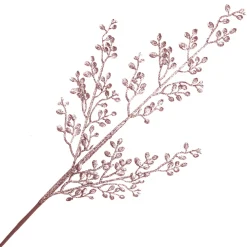 Clearance Christmas Forever SPRAY LEAVES MINI 26″ ROSE GOLD GLITTER