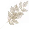 Sale Christmas Forever SPRAY LEAVES NET 31.5″ CHAMPAGNE GLITTER