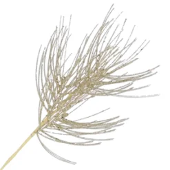 Hot Christmas Forever SPRAY NEEDLE PINE LONG 26″ CHAMPAGNE GLITTER
