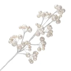 Hot Christmas Forever SPRAY PEARLS 19″ WHITE PEARL GLTR