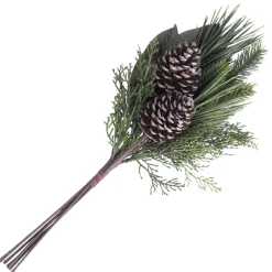 Sale Christmas Forever SPRAY PINE 21″ MAGNOLIA LEAVES/ PINE NEEDLE W/ PINE CONES