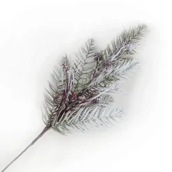 Outlet Christmas Forever SPRAY PINE FLOCKED 32″ W/ TWIGS & CONES
