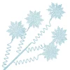 Hot Christmas Forever SPRAY SNOWFLAKE FROSTED 25.5″ BABY BLUE GLITTER | SEQUINS