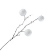 Sale Christmas Forever SPRAY TWIG 20.5″ FLOCKED BRANCH W/ 3 SNOWBALLS