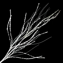 Outlet Christmas Forever SPRAY TWIG 39″ WHITE W/ MINI BALLS
