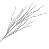 New Christmas Forever SPRAY TWIGS BEADED 29.5″ SILVER GLITTER | FOAM