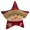 Sale Christmas Forever STAR SNOWMAN KNITTED FABRIC MULTICOLOR 9.5″