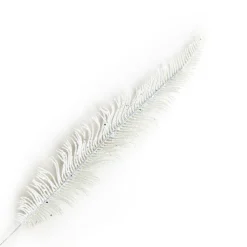 Online Christmas Forever STEM FERN LEAF 22.5″ GLITTER WHITE