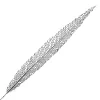 Online Christmas Forever STEM LEAF ELONGATED HOLLOW 40″ SILVER GLITTER