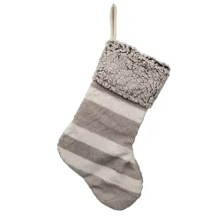 Clearance Christmas Forever STOCKING 20″ BROWN/WHITE